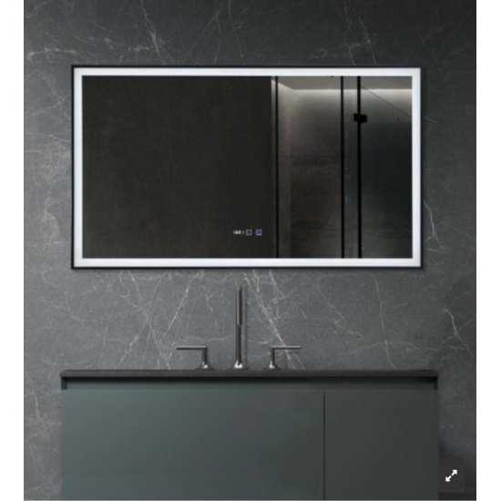 Καθρέπτης LED Με Κορνίζα Αλουμινίου 80x50εκ. MIROA SR-09.25.220.08.45